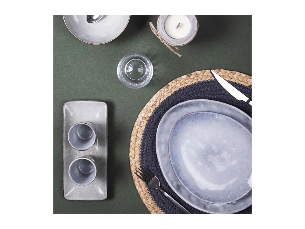 Menagere 16 Pieces Mat Shiny Inox Argent