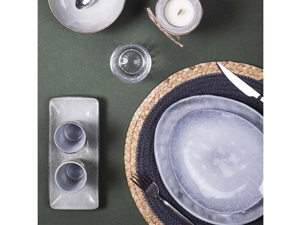 Menagere 16 Pieces Mat Shiny Inox Argent