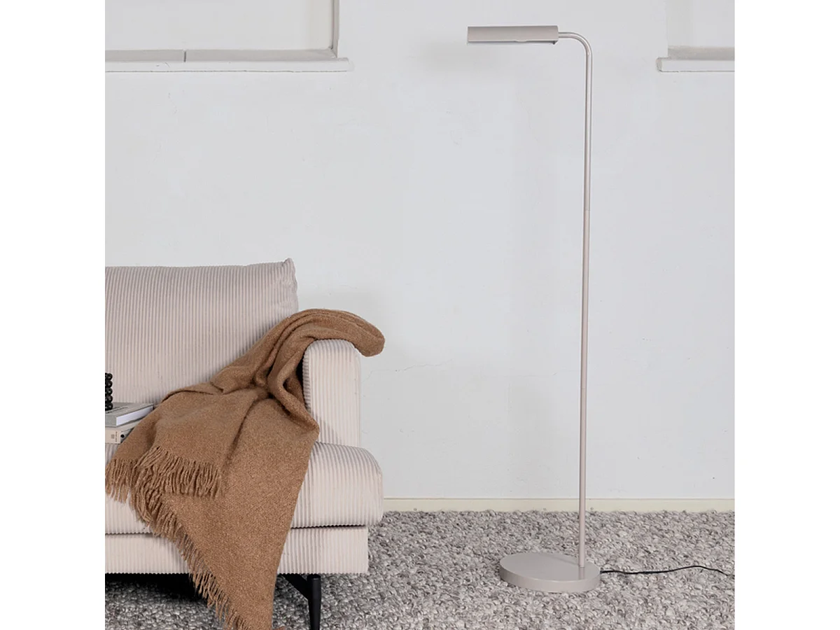 Harmonica verlichting vloerlamp 35x25,5x144cm staal beige.