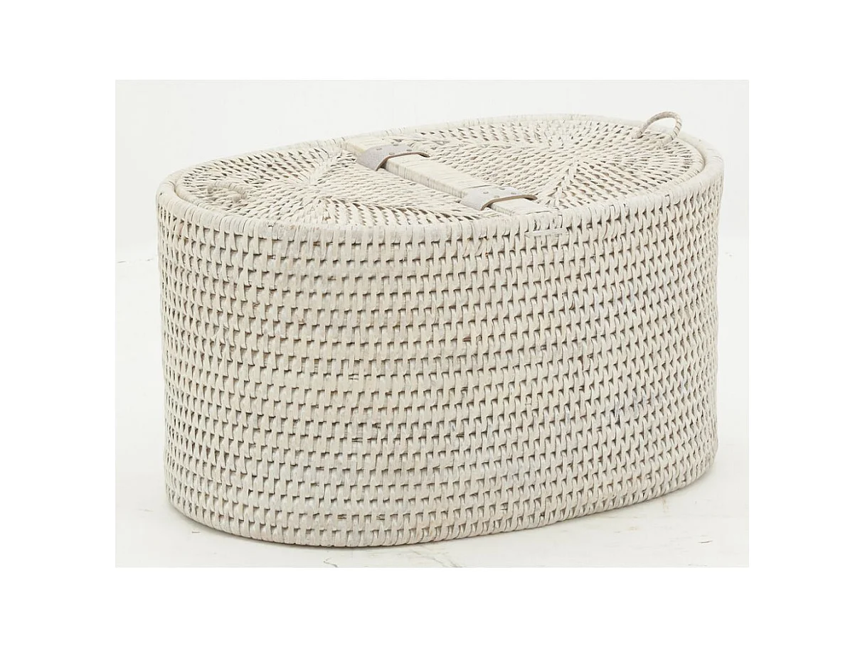 Rangement pour papier toilette en rotin