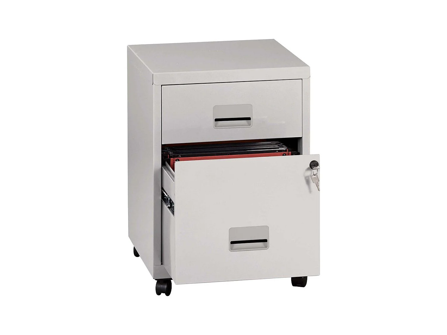 Caisson de rangement en acier 2 tiroirs