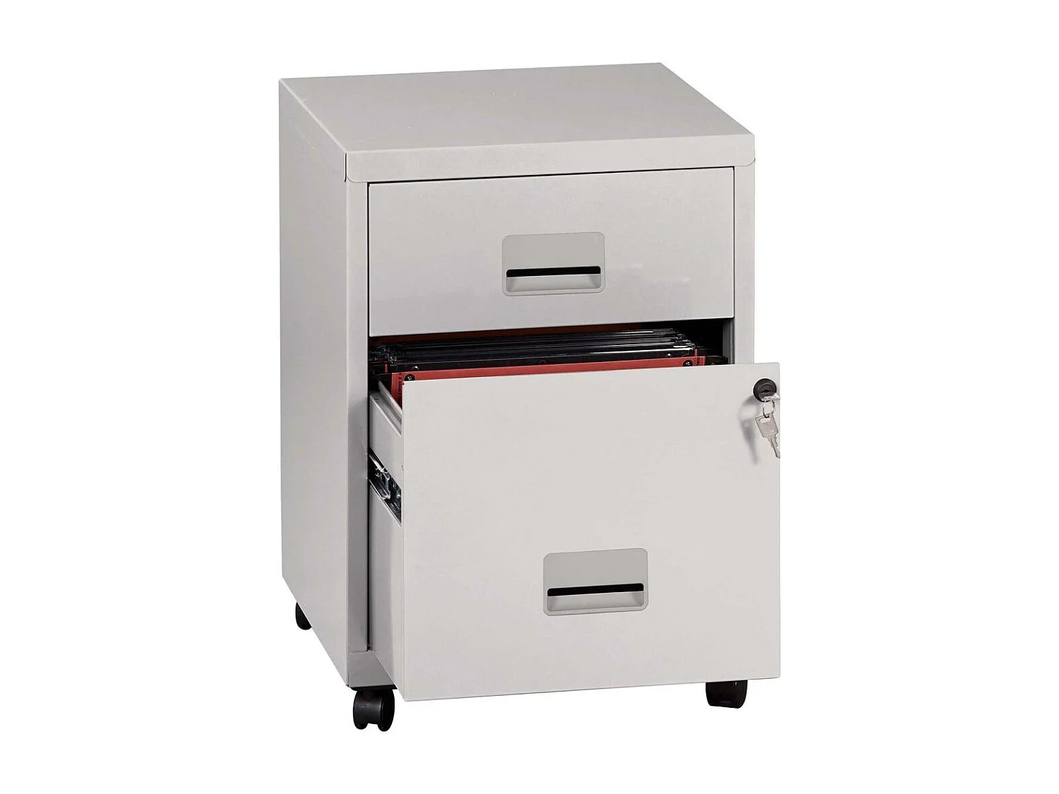 Caisson de rangement en acier 2 tiroirs