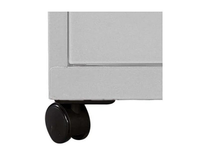 Caisson de rangement 3 tiroirs en acier sur roulettes