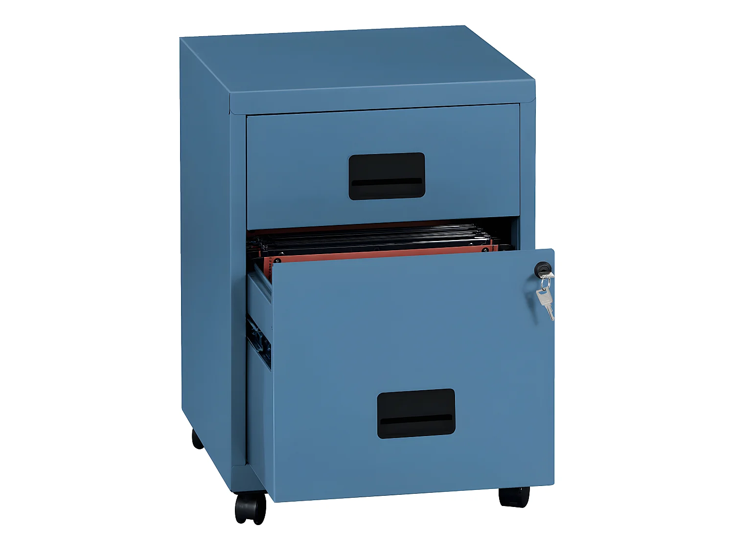 Caisson de rangement en acier 2 tiroirs