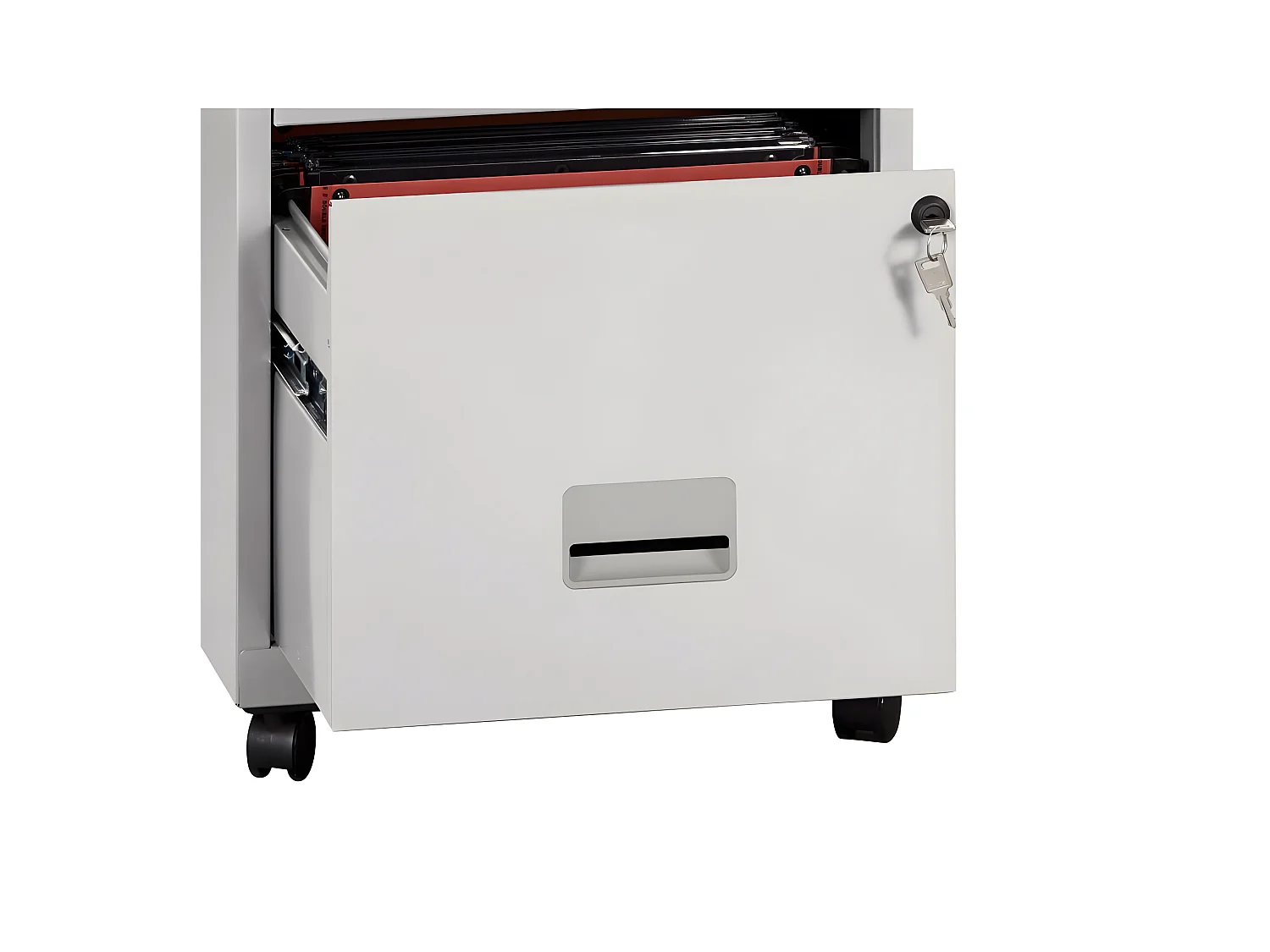Caisson de rangement en acier 2 tiroirs