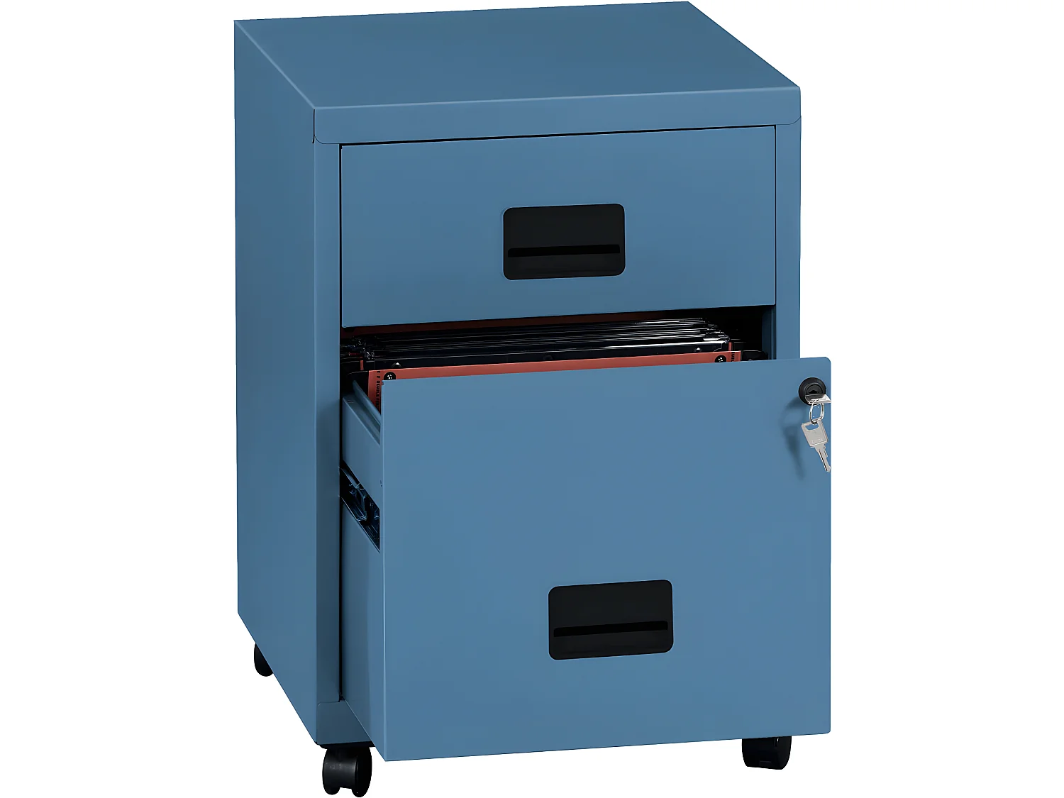 Caisson de rangement en acier 2 tiroirs