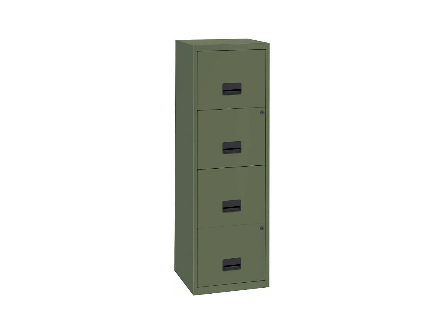 Colonne de rangement tiroirs en métal Kaki