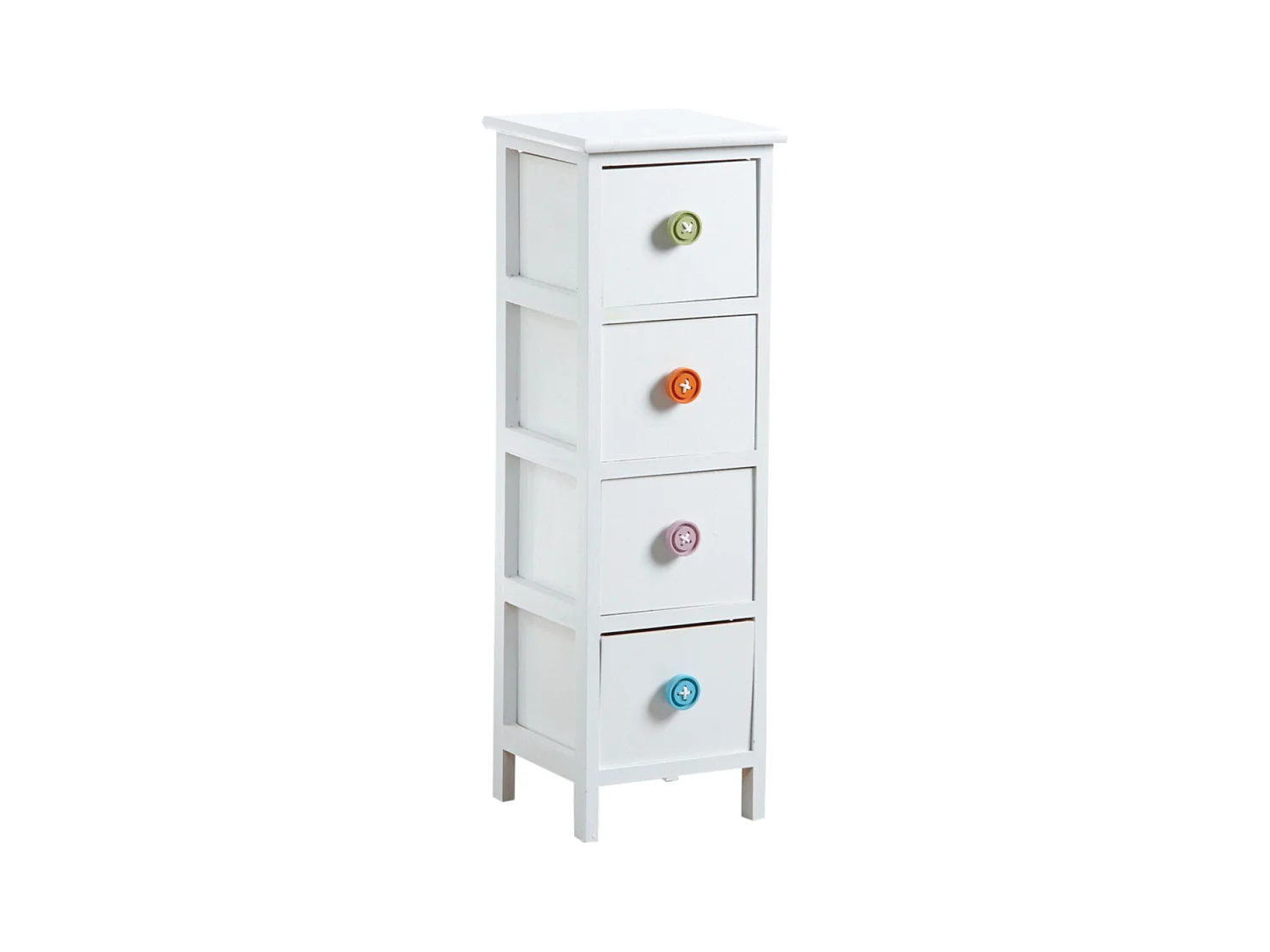 Commode 4 tiroirs avec boutons 4 tiroirs