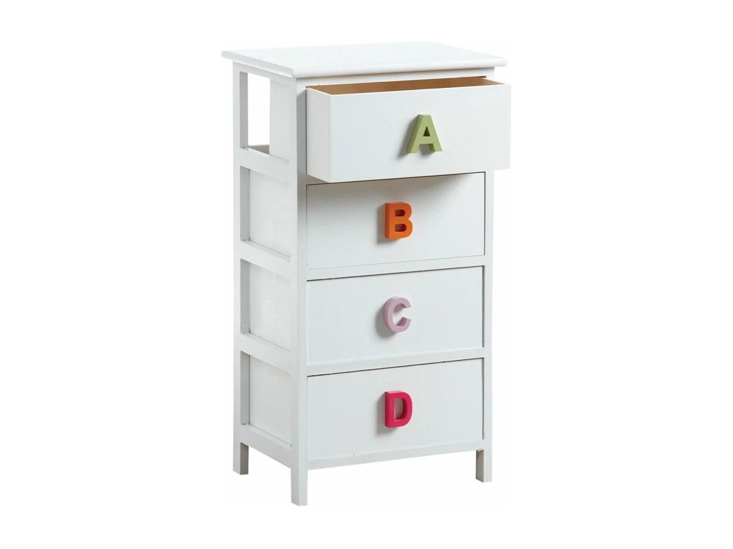 Cameretta per bambini alphabet 4 cassetti 4 cassetti