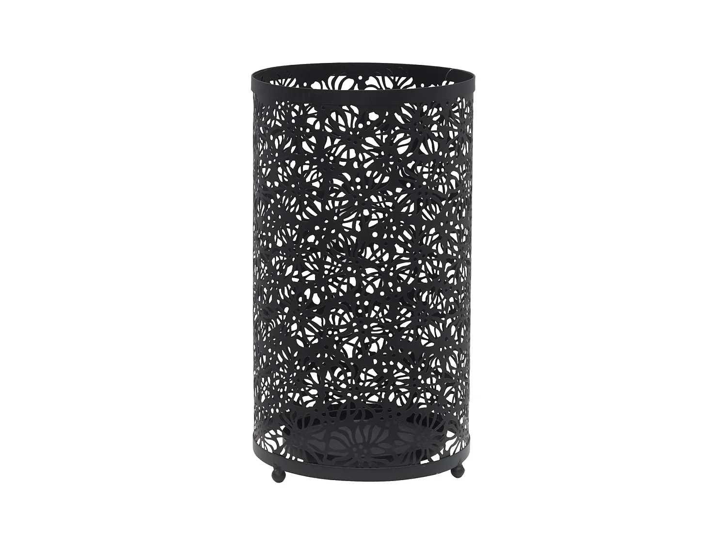 Porte-parapluies en métal fleurs