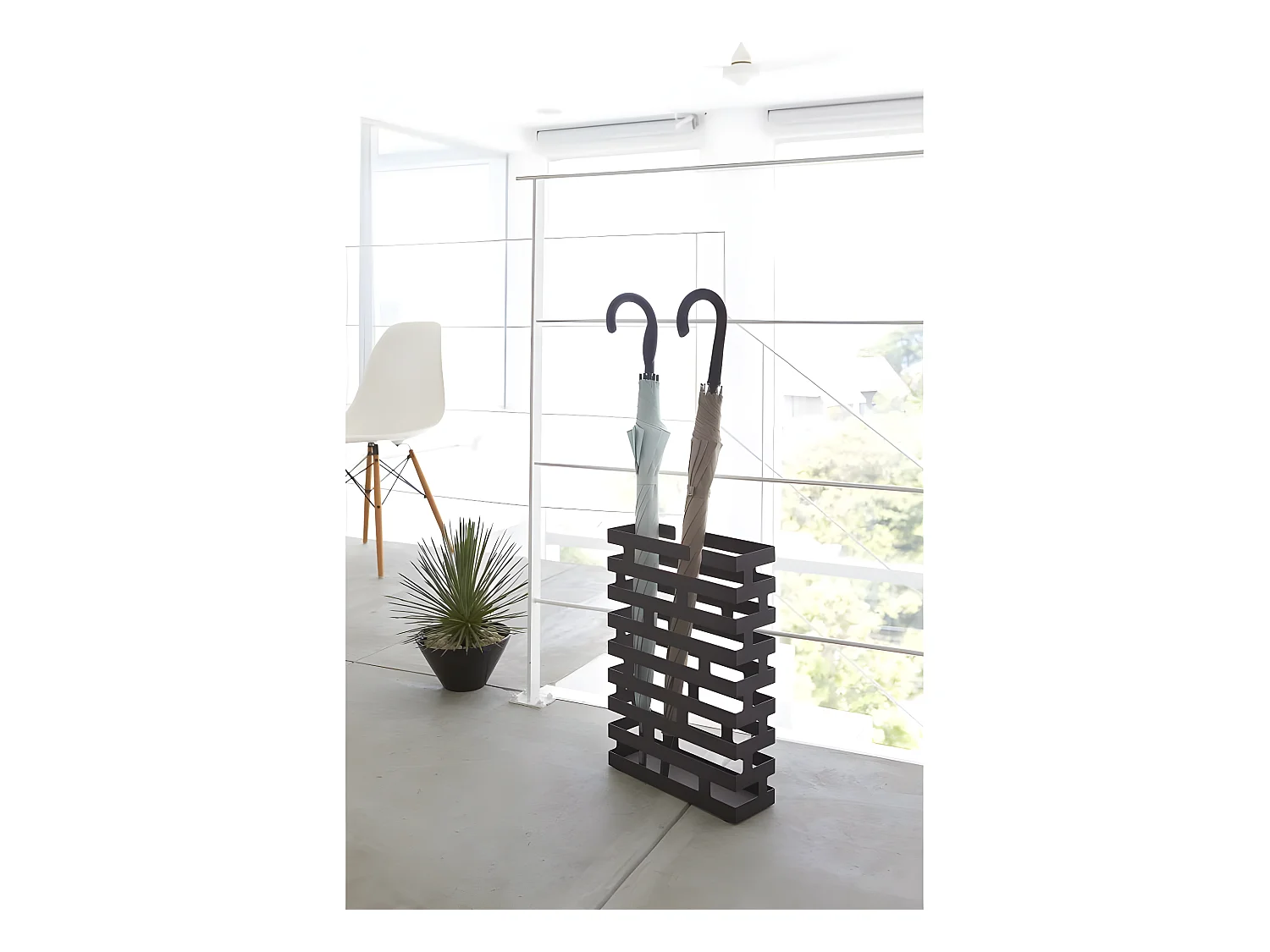 Paragüero con diseño de ladrillo