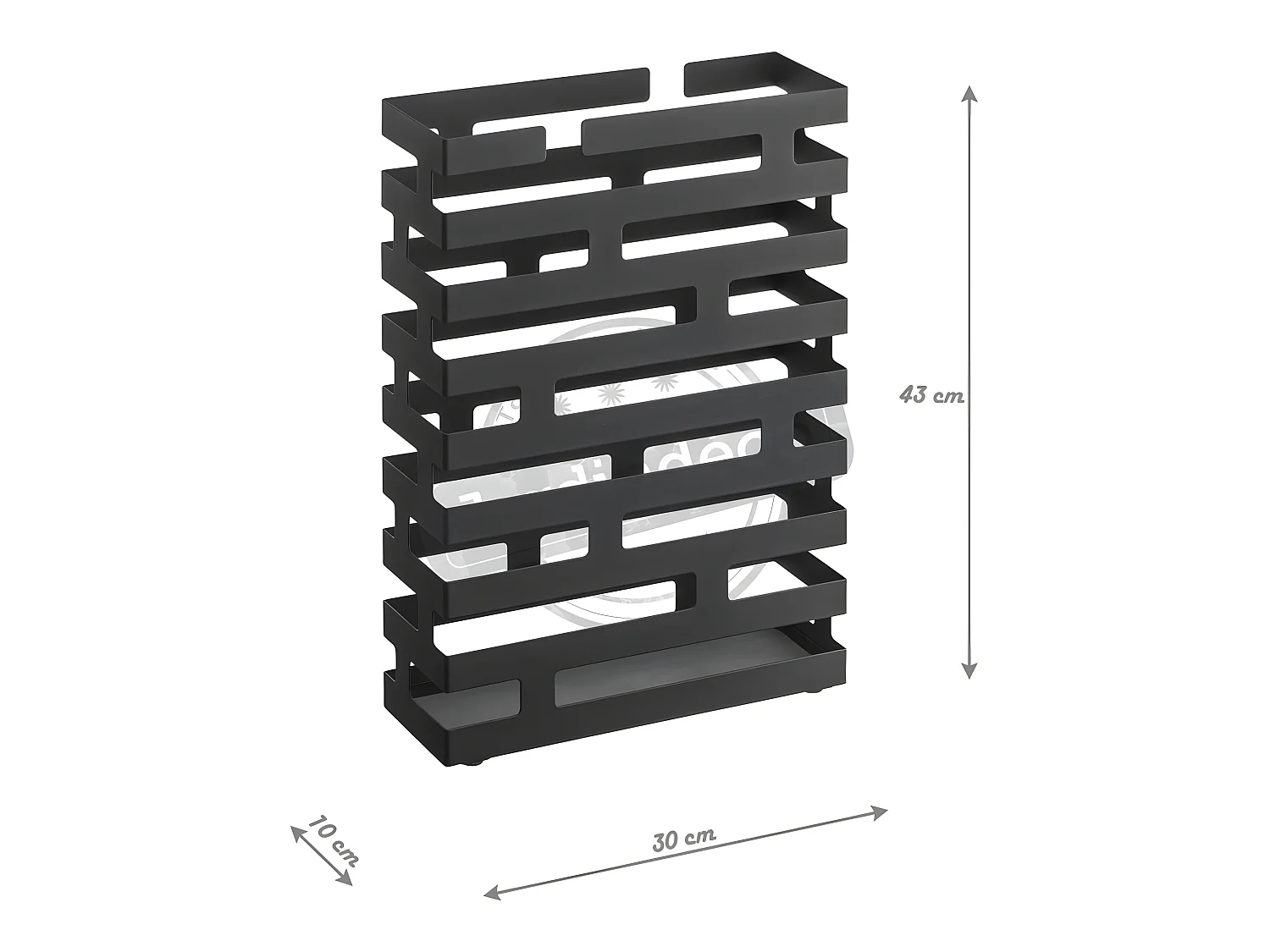 Paragüero con diseño de ladrillo