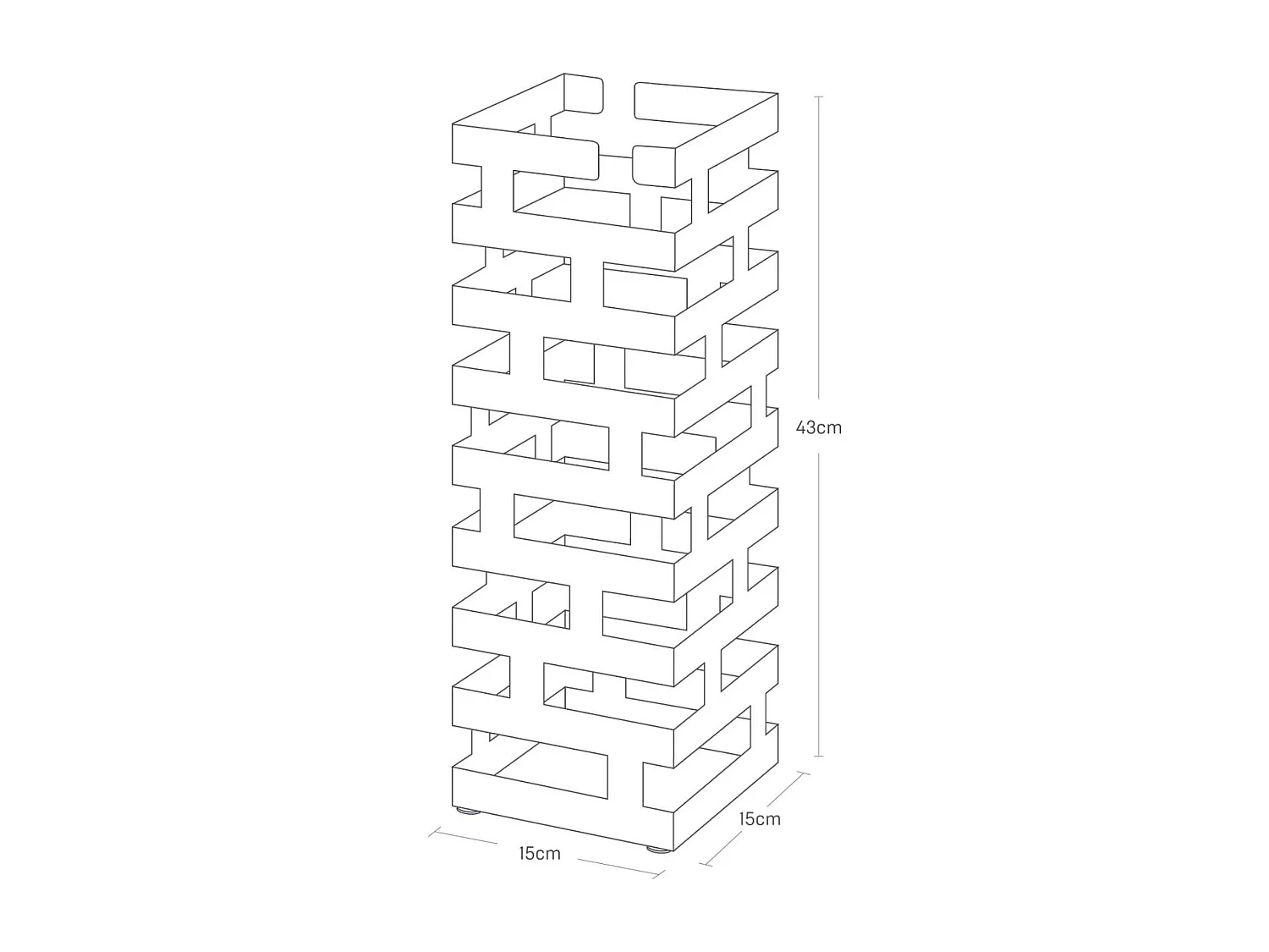 Porte parapluie carré brique
