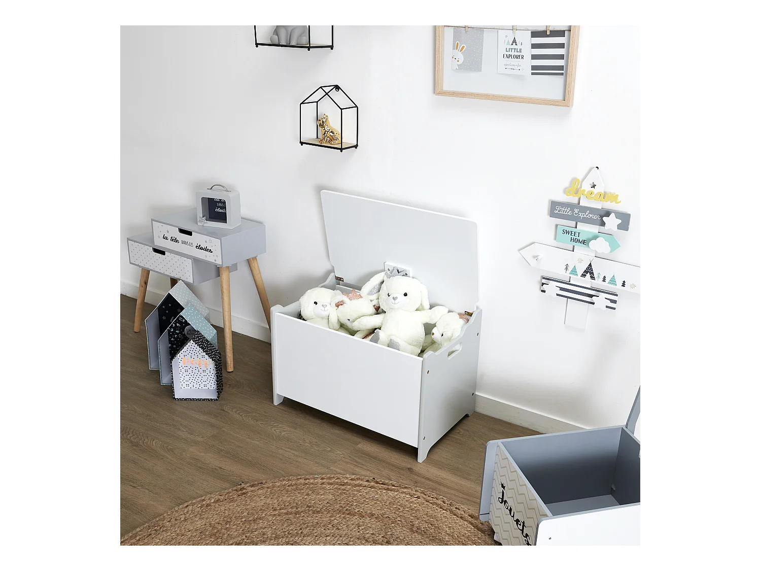 Coffre A Jouets La Tete Dans Les Etoiles