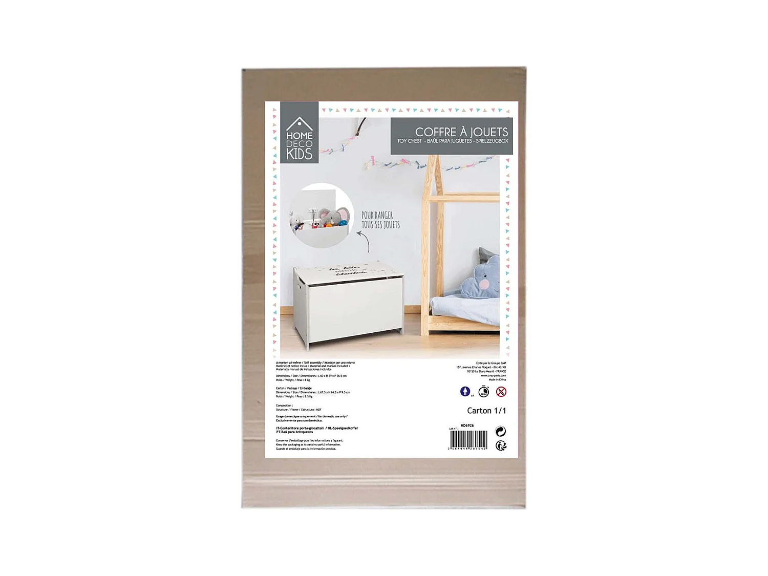 Coffre A Jouets La Tete Dans Les Etoiles