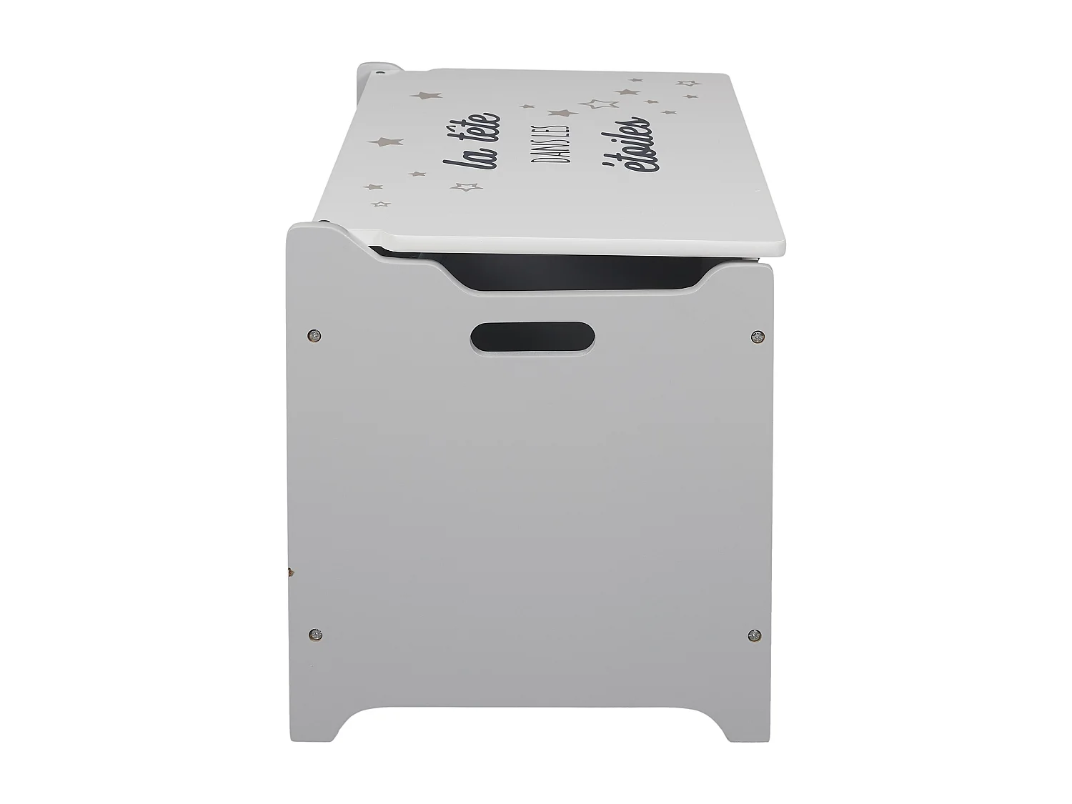 Spielzeugtruhe aus MDF-Holz Kopf in den Sternen