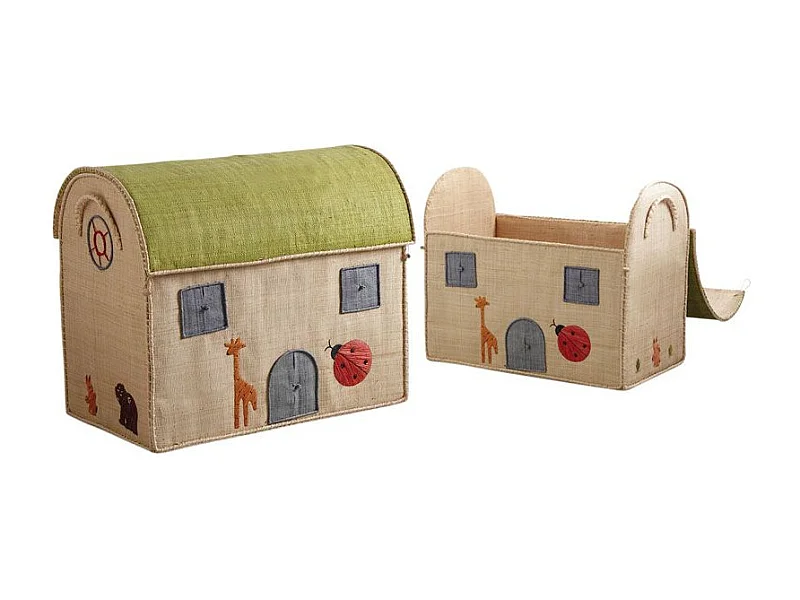Coffres à jouets "Maison" (Lot de 2)