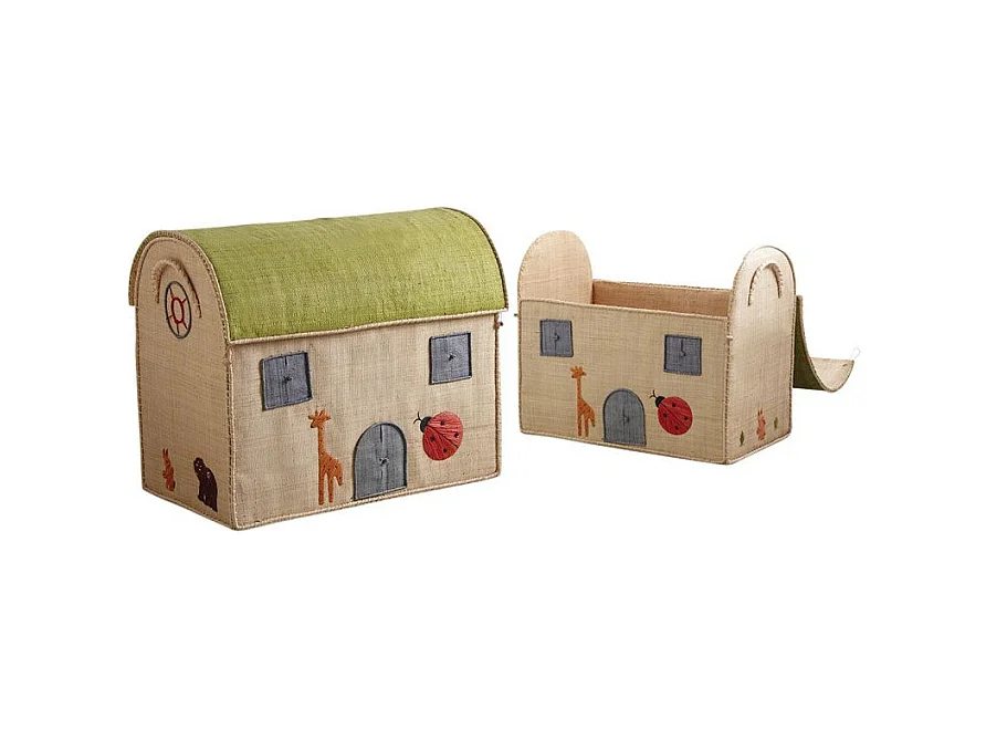 Coffres à jouets "Maison" (Lot de 2)