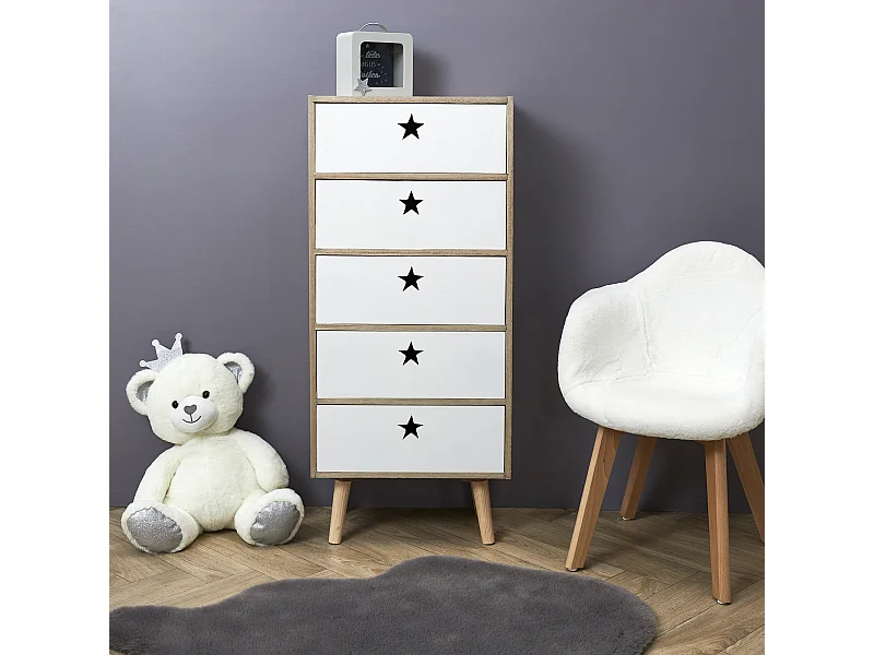 Chiffonnier Like A Star Blanc