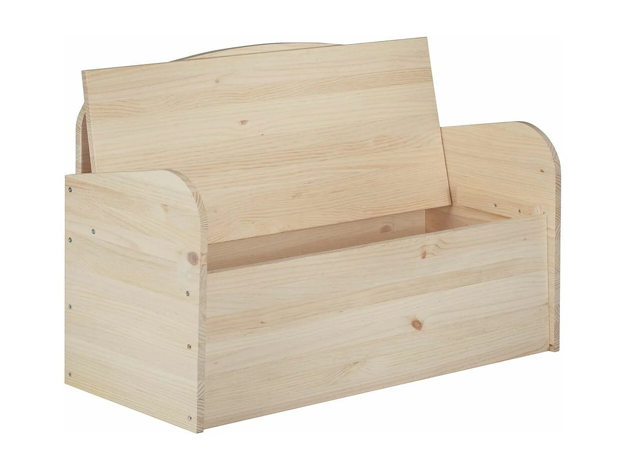 Bank mit Stauraum aus Rohkiefernholz 78 Liter