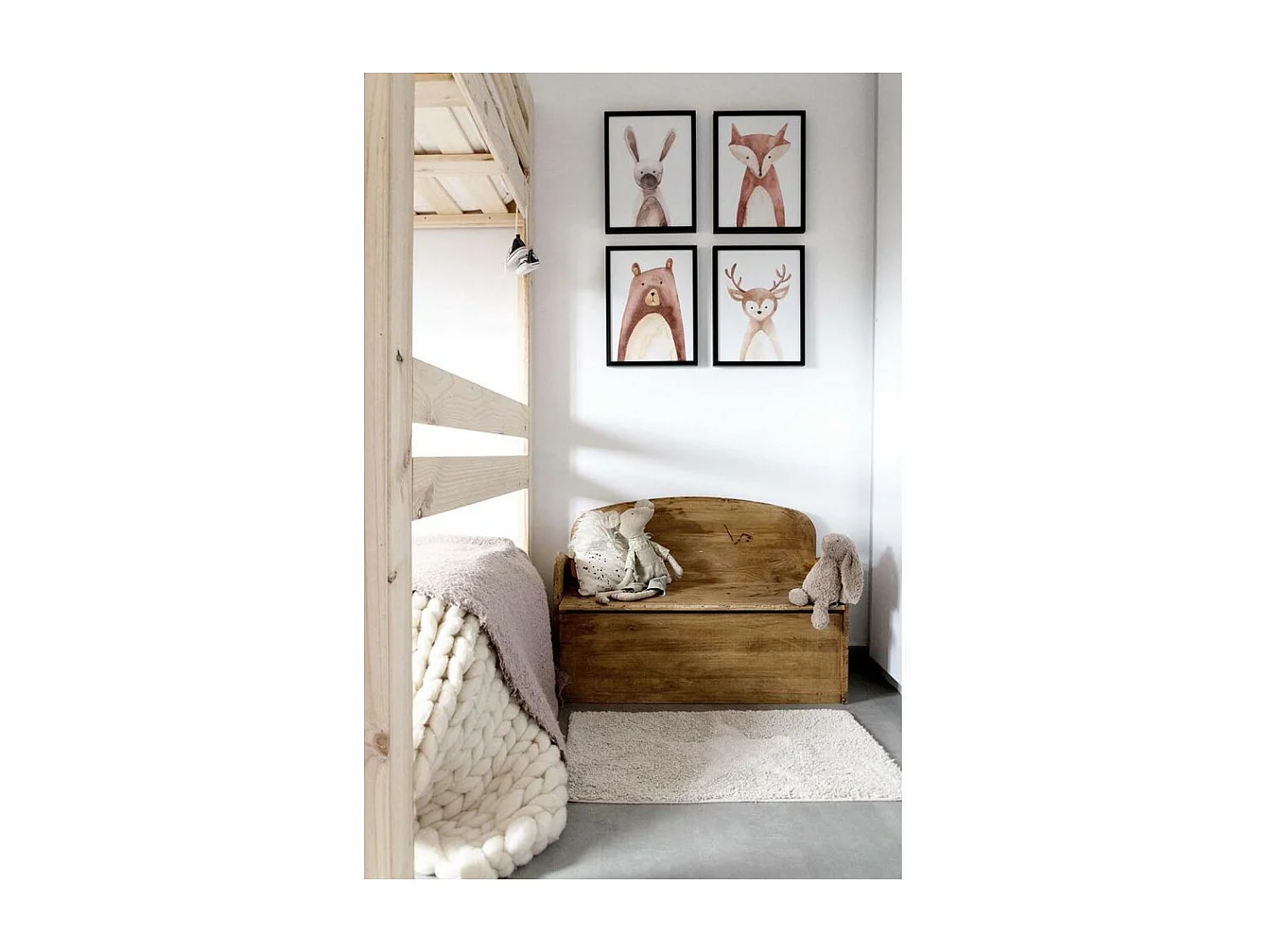 Bank mit Stauraum aus Rohkiefernholz 78 Liter