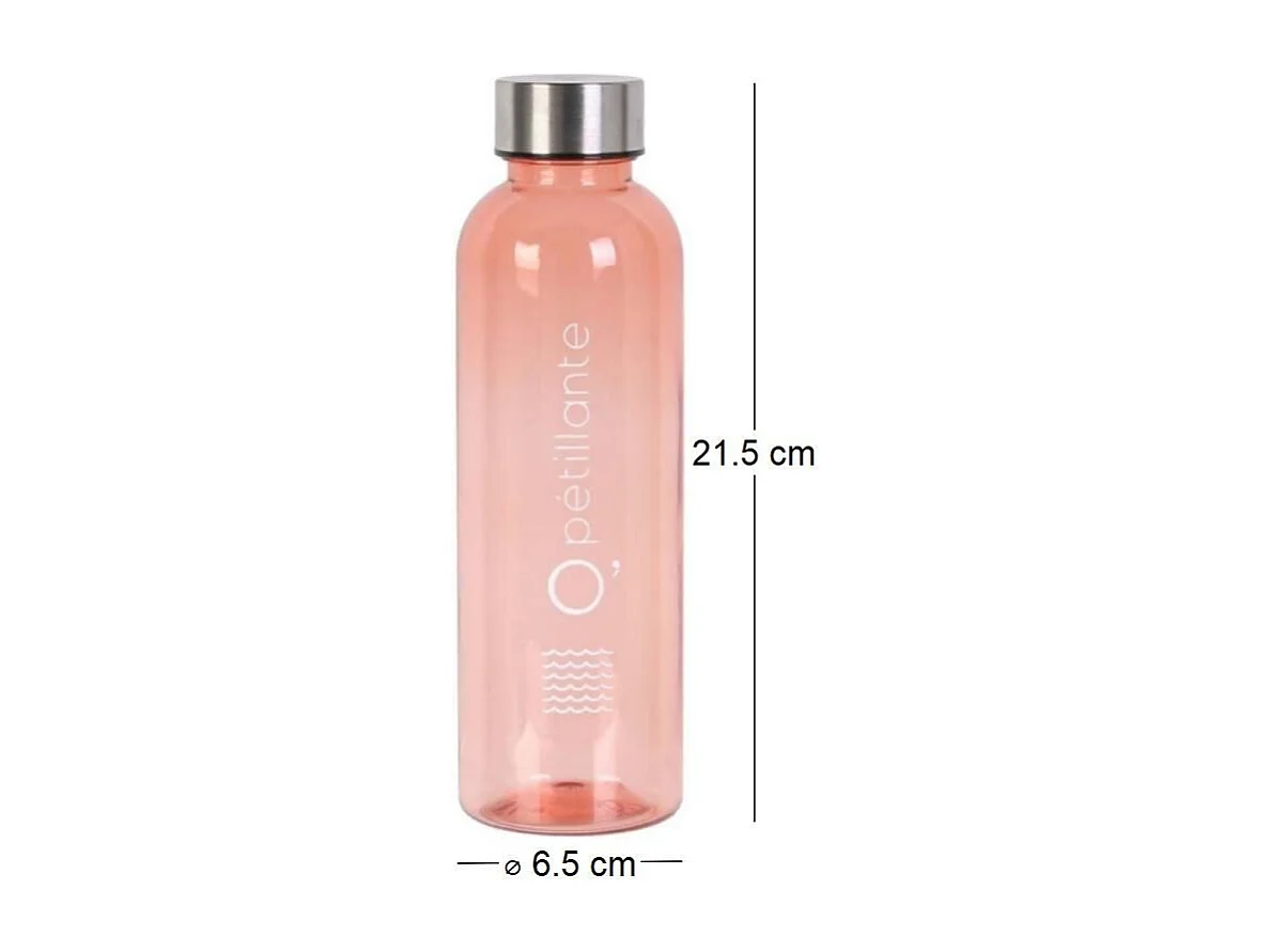 Bouteille en plastique réutilisable 50 cl O' (Lot de 3) Orange