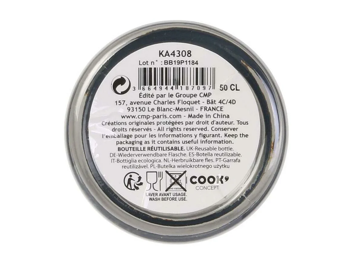 Bouteille en plastique réutilisable 50 cl O' (Lot de 3)