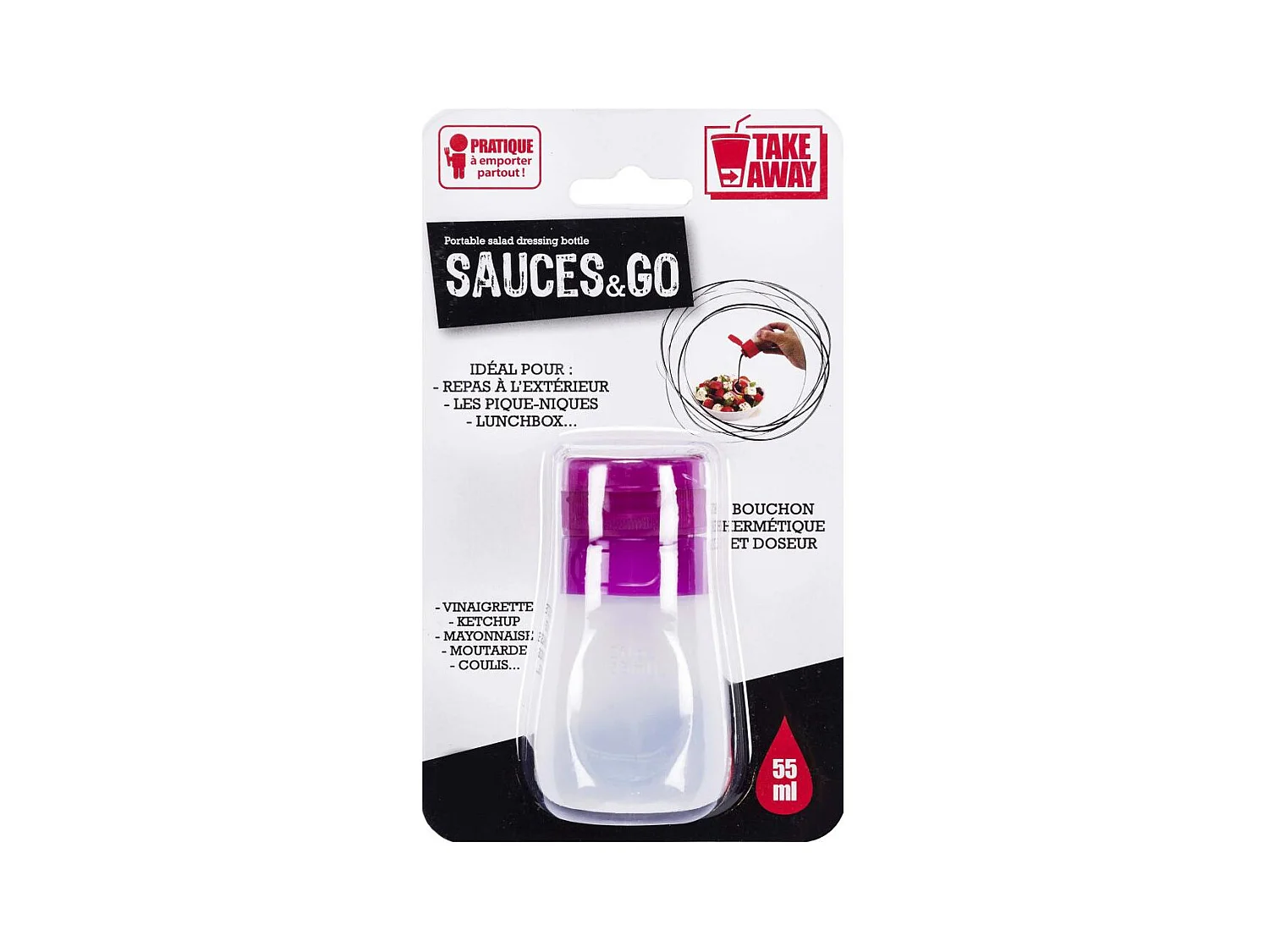 Vinaigrette à emporter Sauces & Go (Lot de 3)
