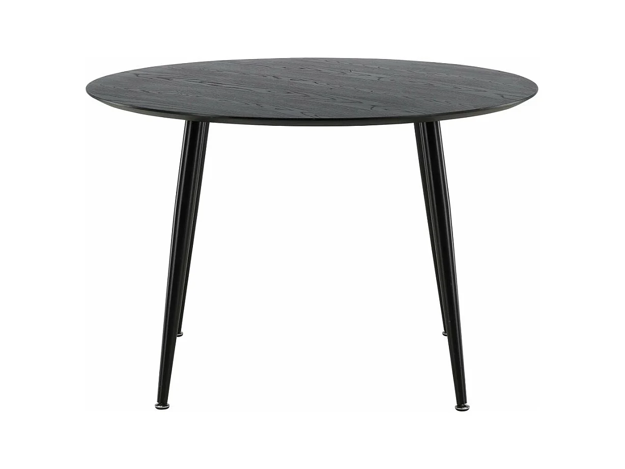 Table à Manger Ronde "Dipp" 115cm Noir