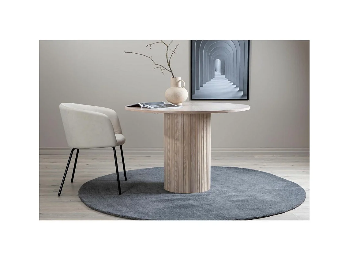 Runder Tisch aus MDF Bianca 110 cm