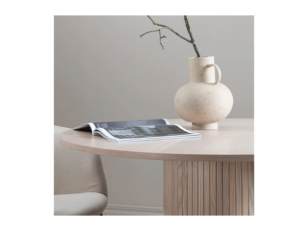 Runder Tisch aus MDF Bianca 110 cm