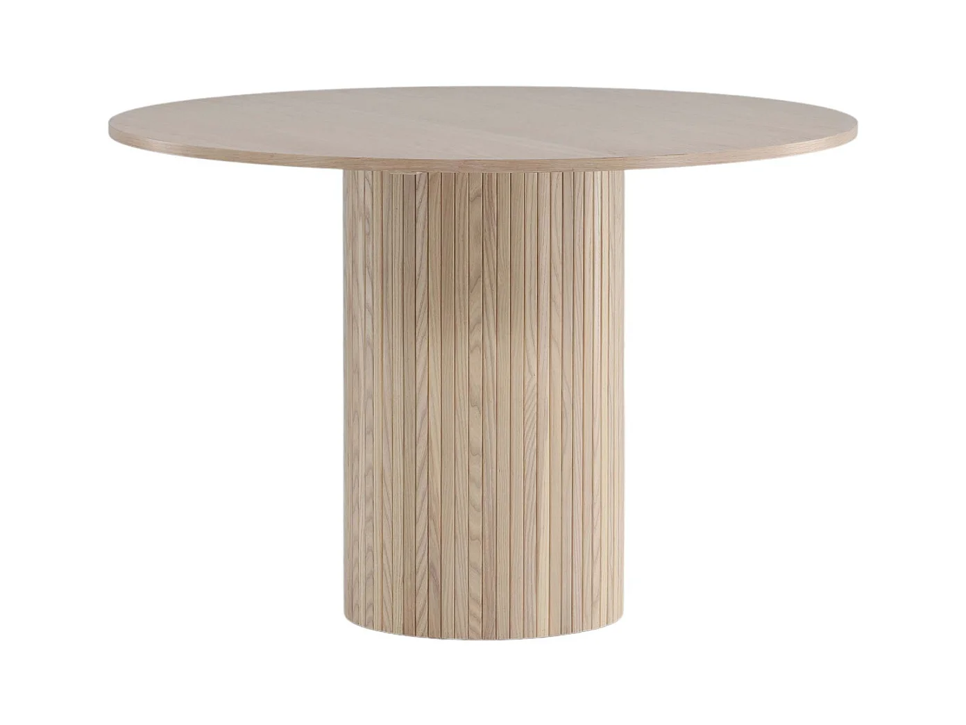 Table à Manger Ronde "Bianca" 110cm Naturel