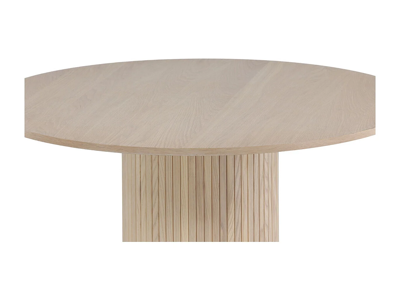 Bianca eetkamertafel Ø110cm eik fineer.