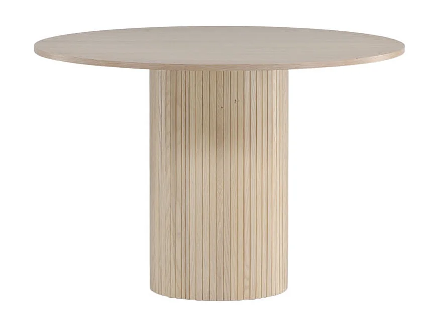 Bianca eetkamertafel Ø110cm eik fineer.