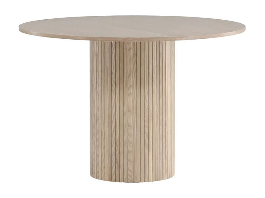 Bianca eetkamertafel Ø110cm eik fineer.