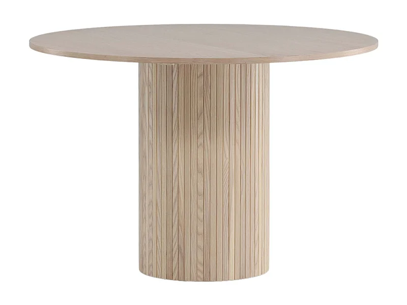 Table à Manger Ronde "Bianca" 110cm Naturel