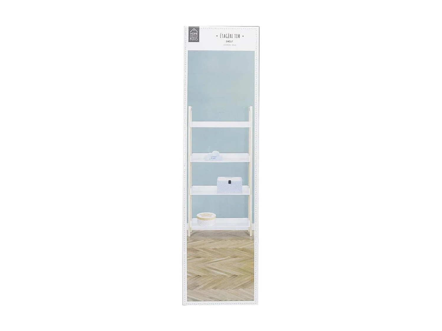 Etagere Enfant Tim L60cm Blanc, Marron