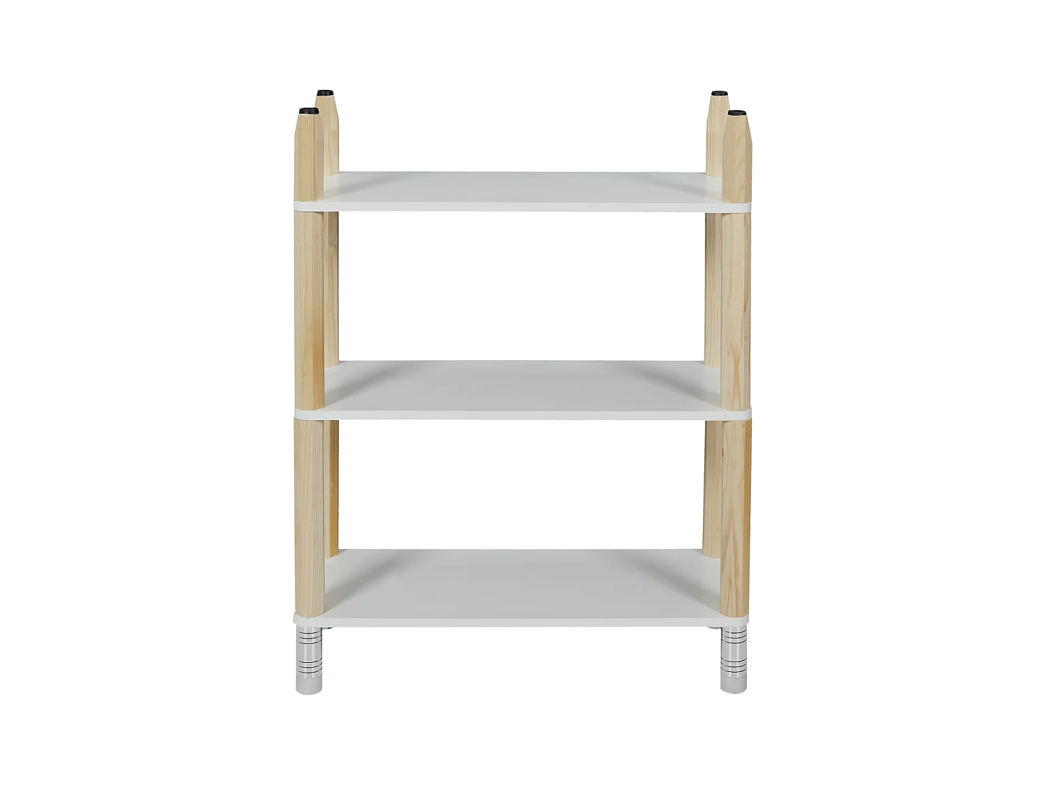 Etagere Crayons 3 Etages Blanc, Marron
