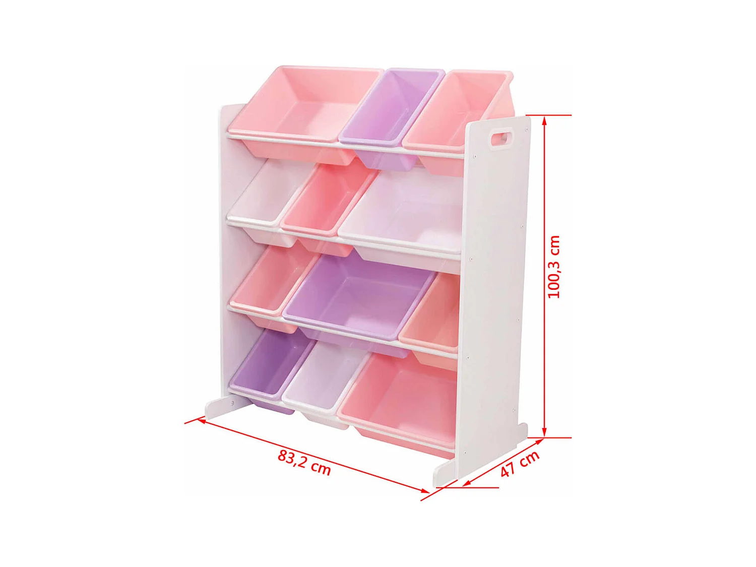 Cassette colorate per bambini Ordinare e conservare