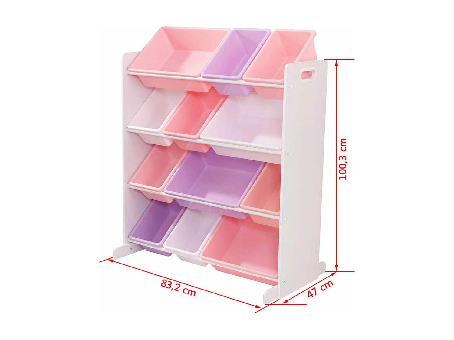 Cassette colorate per bambini Ordinare e conservare