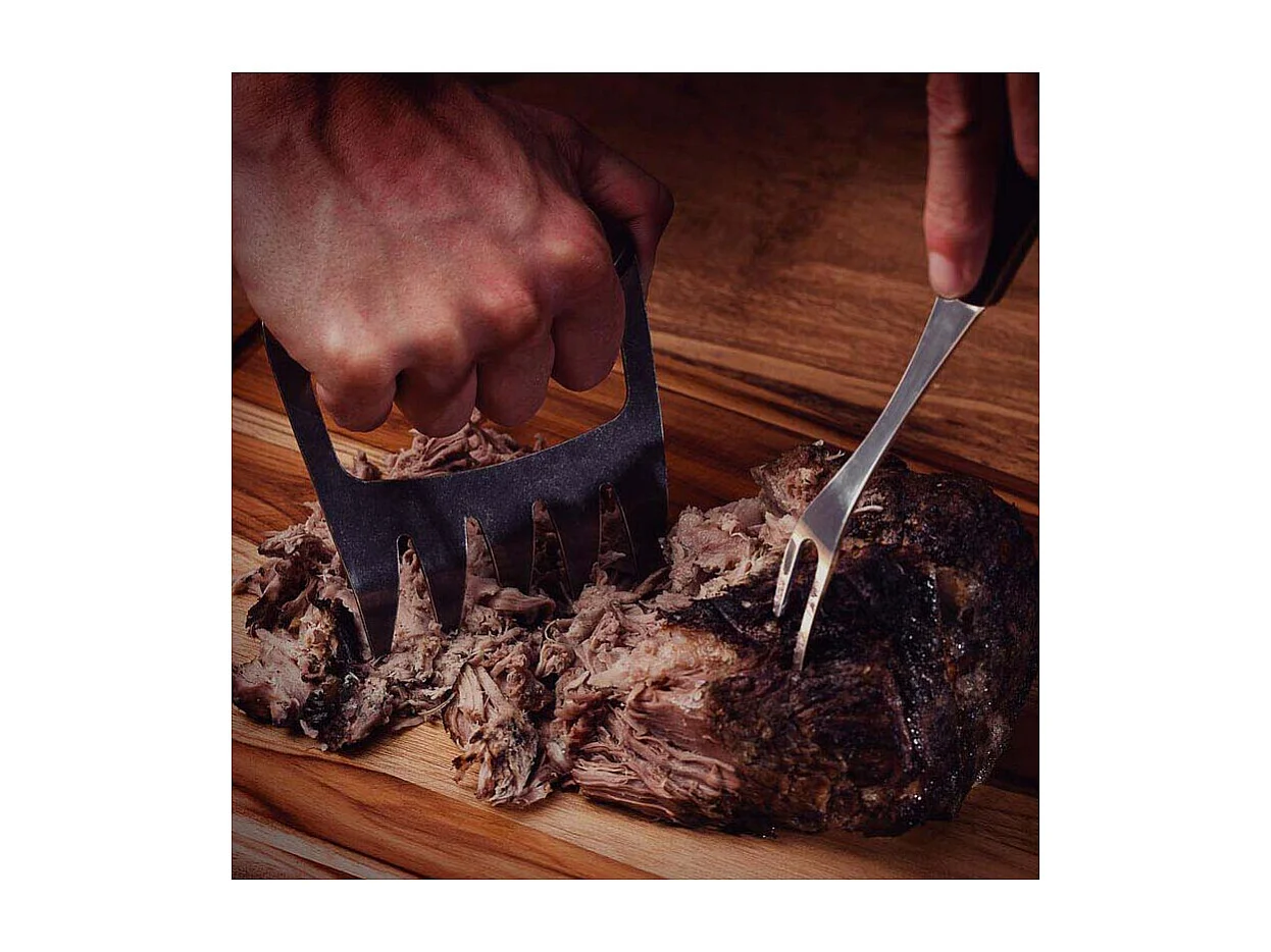 Griffe ours en inox et bois Churrasco