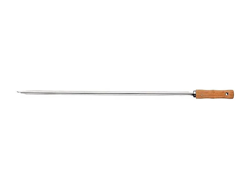 Brochette en inox et bois 55 cm Churrasco