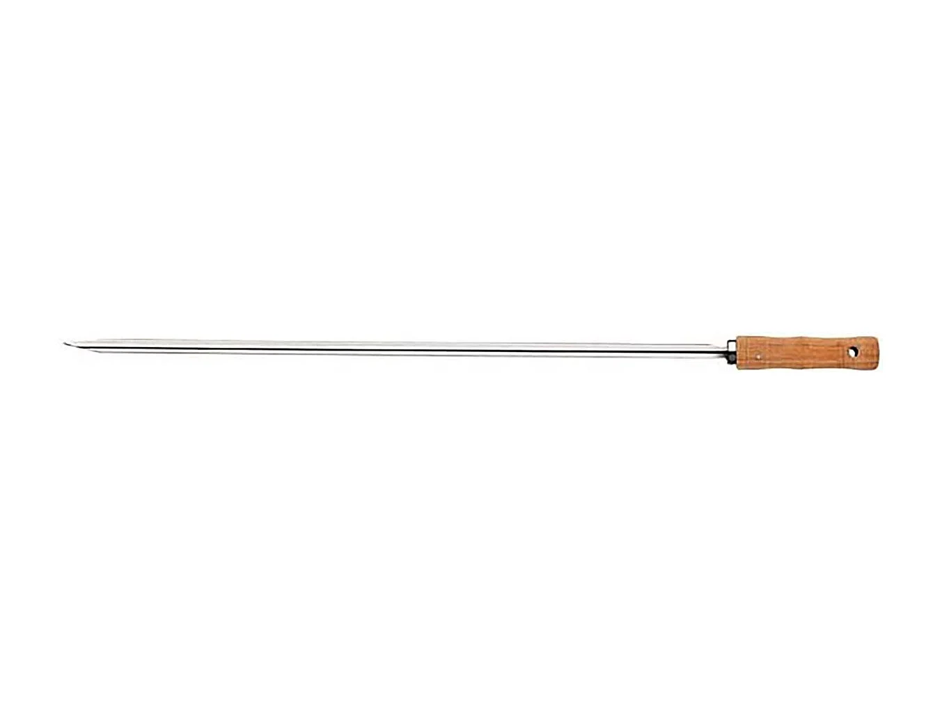 Brochette en inox et bois 55 cm Churrasco