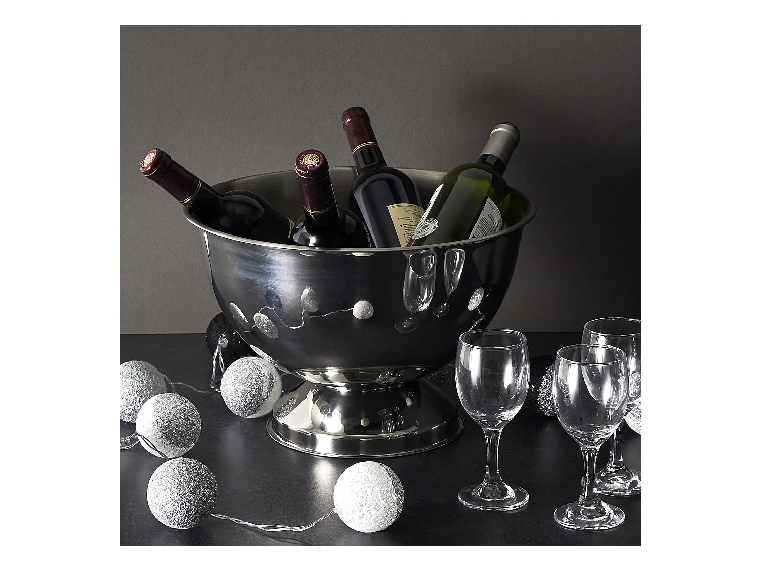 Seau A Bouteille D36cm Argent