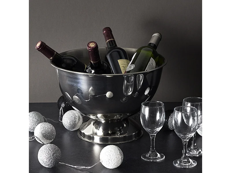 Seau A Bouteille D36cm Argent