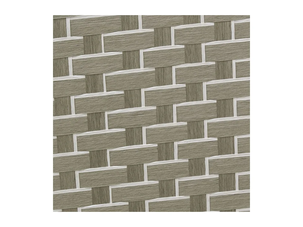 Paravent en nylon blanc et gris clair 4 panneaux