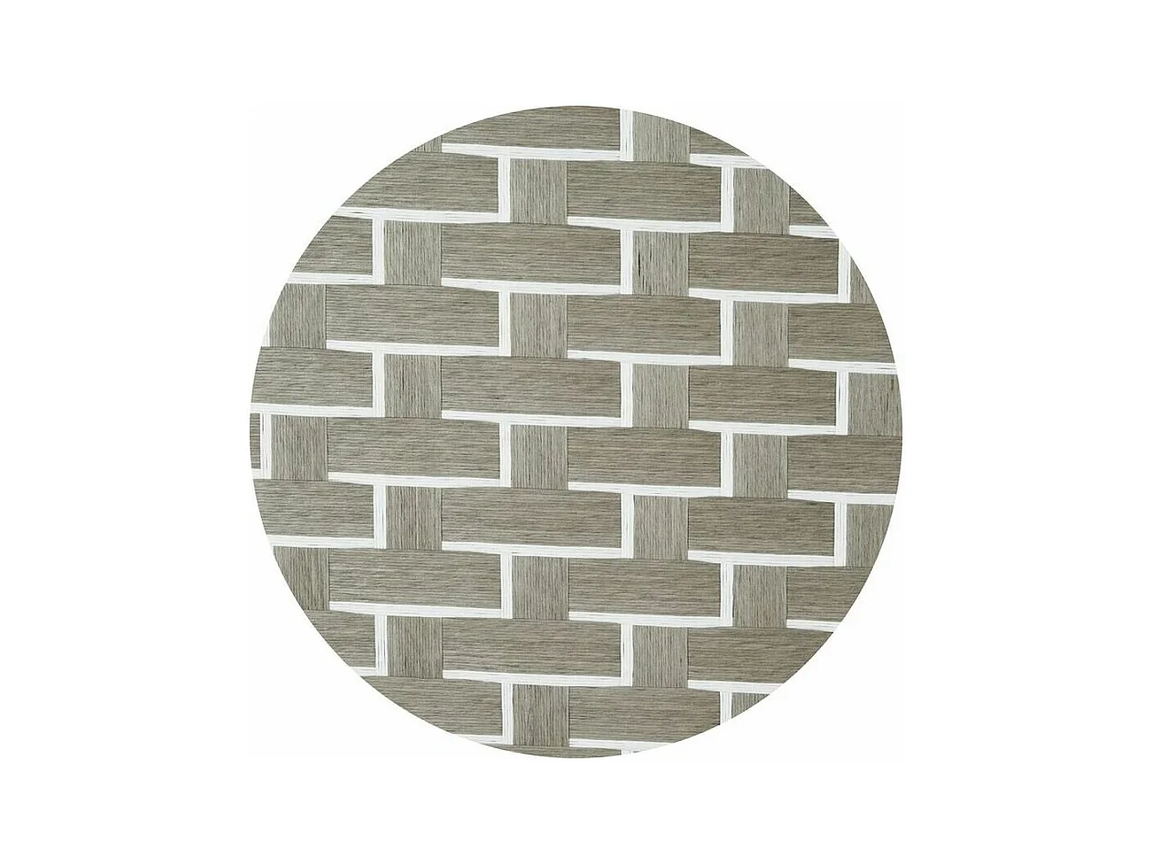 Paravent en nylon blanc et gris clair 3 panneaux