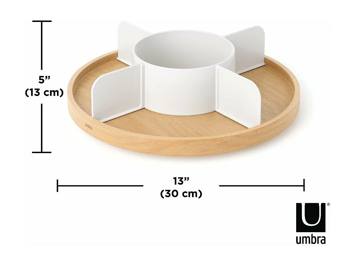 Plateau tournant avec compartiments Bellwood