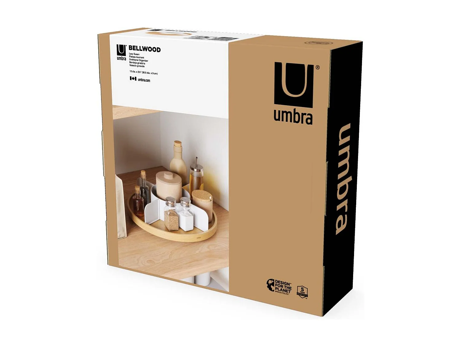 Plateau tournant avec compartiments Bellwood