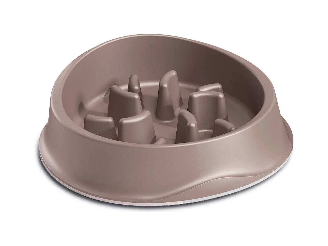 Gamelle anti glouton Slow feeder 1 litre Taupe